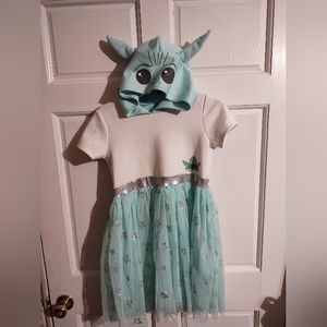 Disney Mint and White Starry Kids Dress